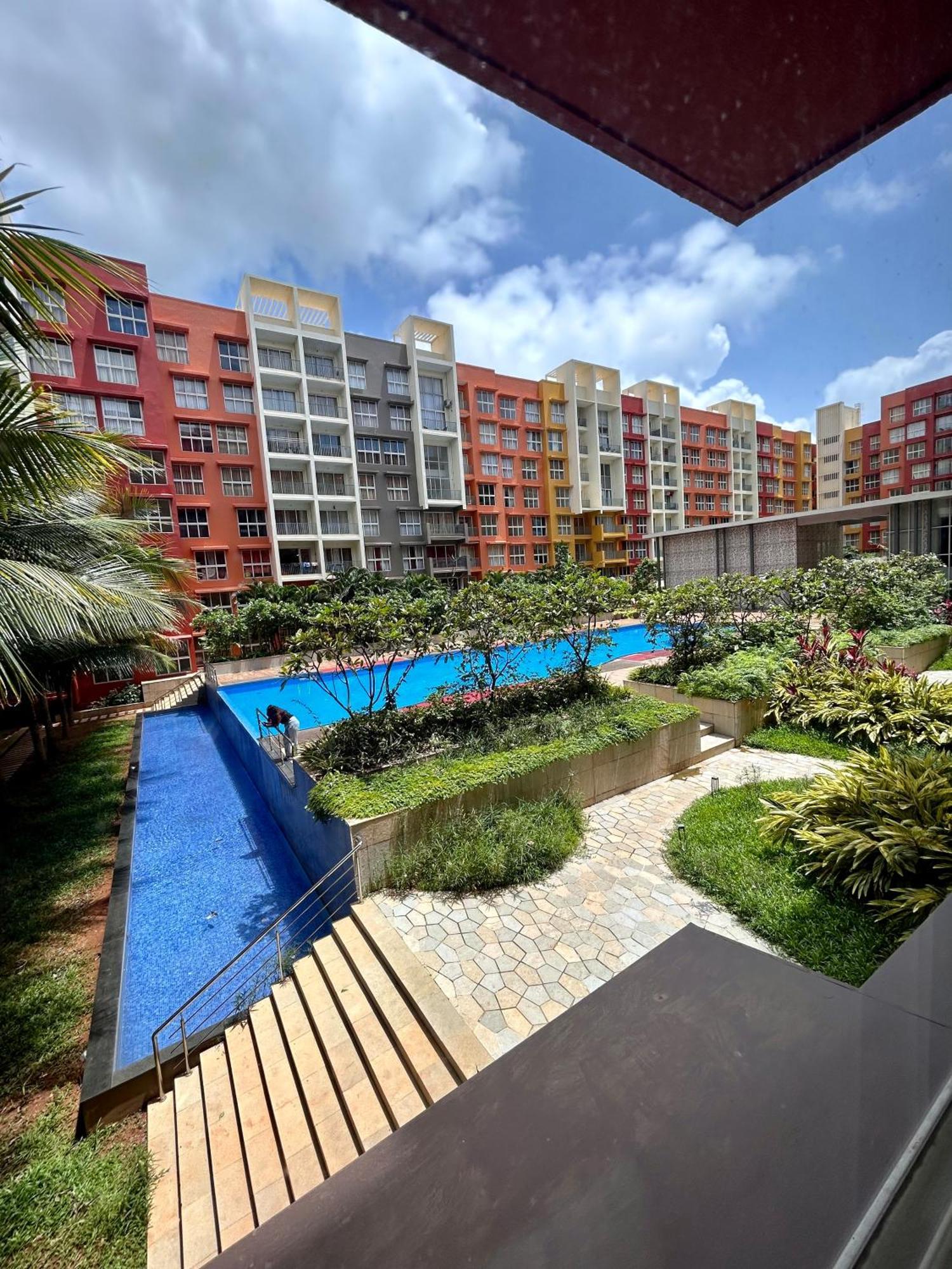 Pool And Garden View Good Stay Premium 2 Bhk Flat 104 Dabolim Luaran gambar